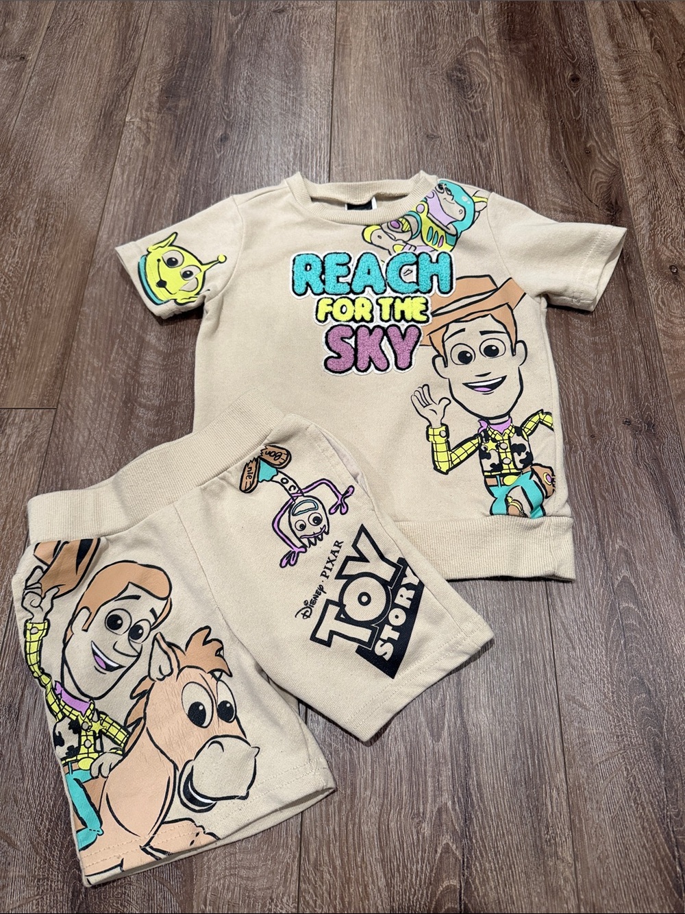 Toy Story 'Reach for the Sky' Kids Tee & Shorts Set Size: 3T